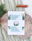 ARNA Mountain Themed Wedding Invitation Template Set