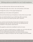 ARNA Mountain Wedding Menu Template