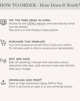 ARNA Mountain Wedding Menu Template