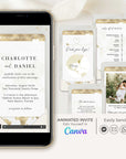 Boarding Pass Wedding Invitation Video Template