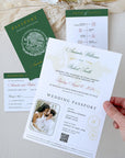 Mexico Passport Wedding Invitation Printable Template