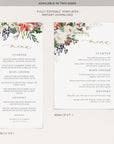 Natalia | Christmas Wedding Menu Template