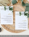 Palma | Elegant Tropical Wedding Invitation Suite Template