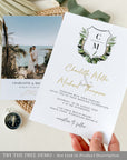 Palma | Elegant Tropical Wedding Invitation Suite Template