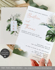 Palma | Tropical Wedding Invitation Template