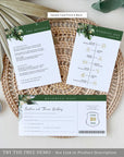 Palma | Tropical Passport Wedding Invitation Template