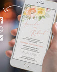 Summer Wedding Invitation Electronic Invite