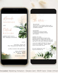 Palma | Tropical Wedding Invitation Electronic