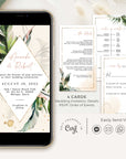Palma | Tropical Wedding Invitation Digital