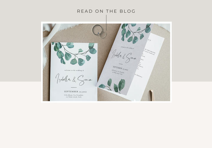 Everything you need to know about wedding programs
