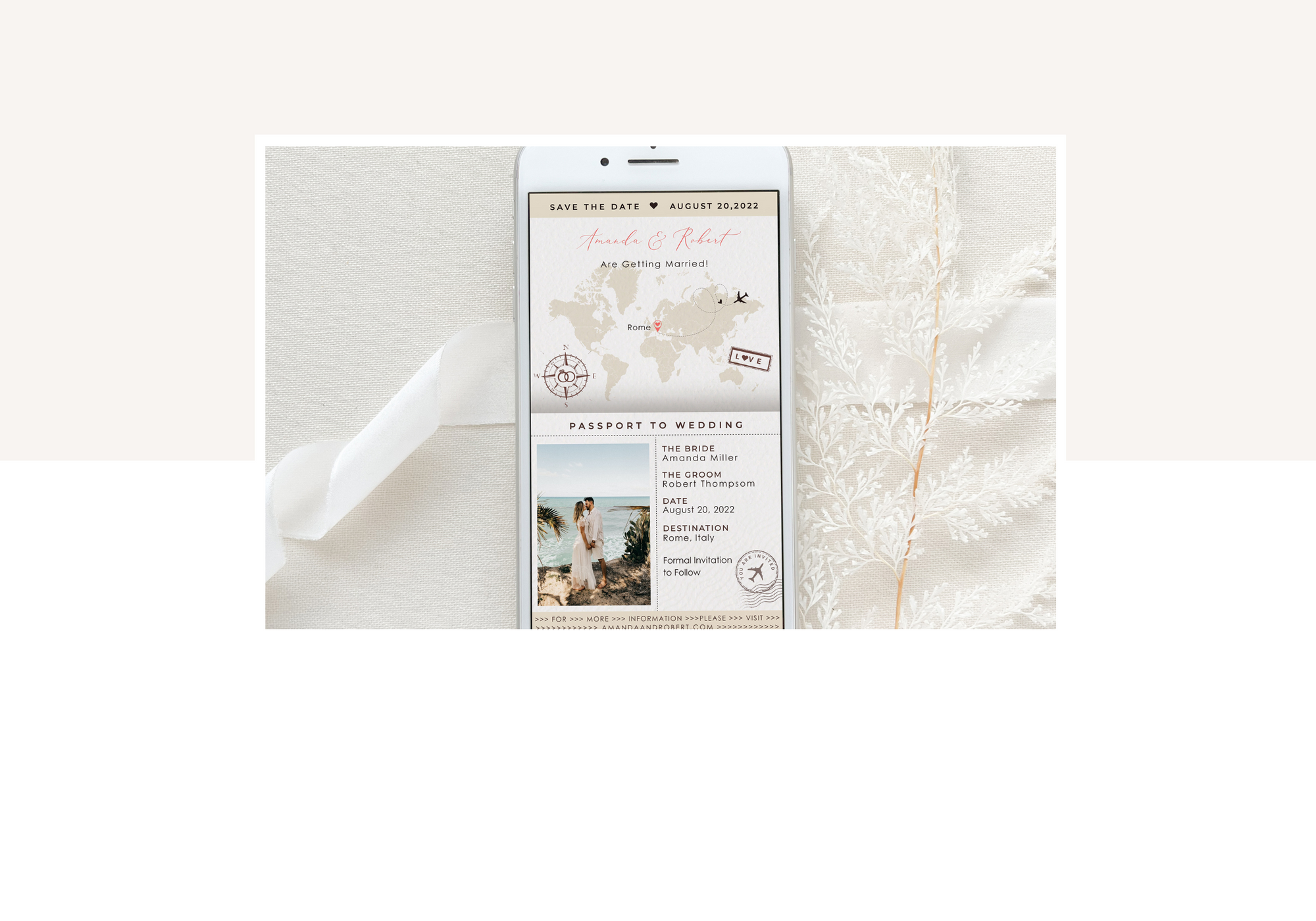 Passport-Style Digital Invitation - Instructions