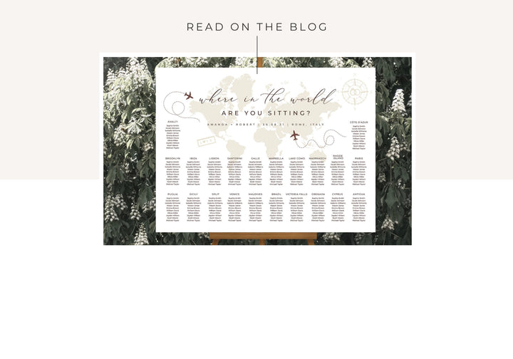 wedding seating chart template