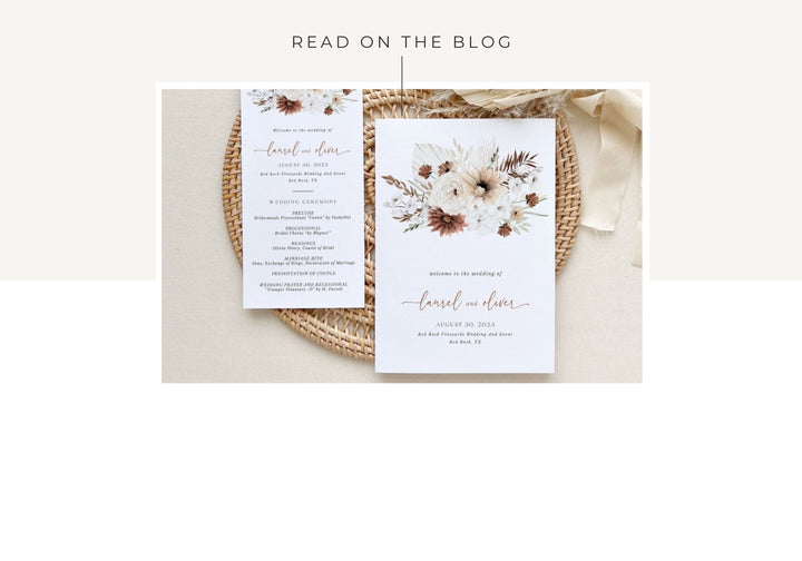 Designing Your Wedding Program Template: Ultimate Guide