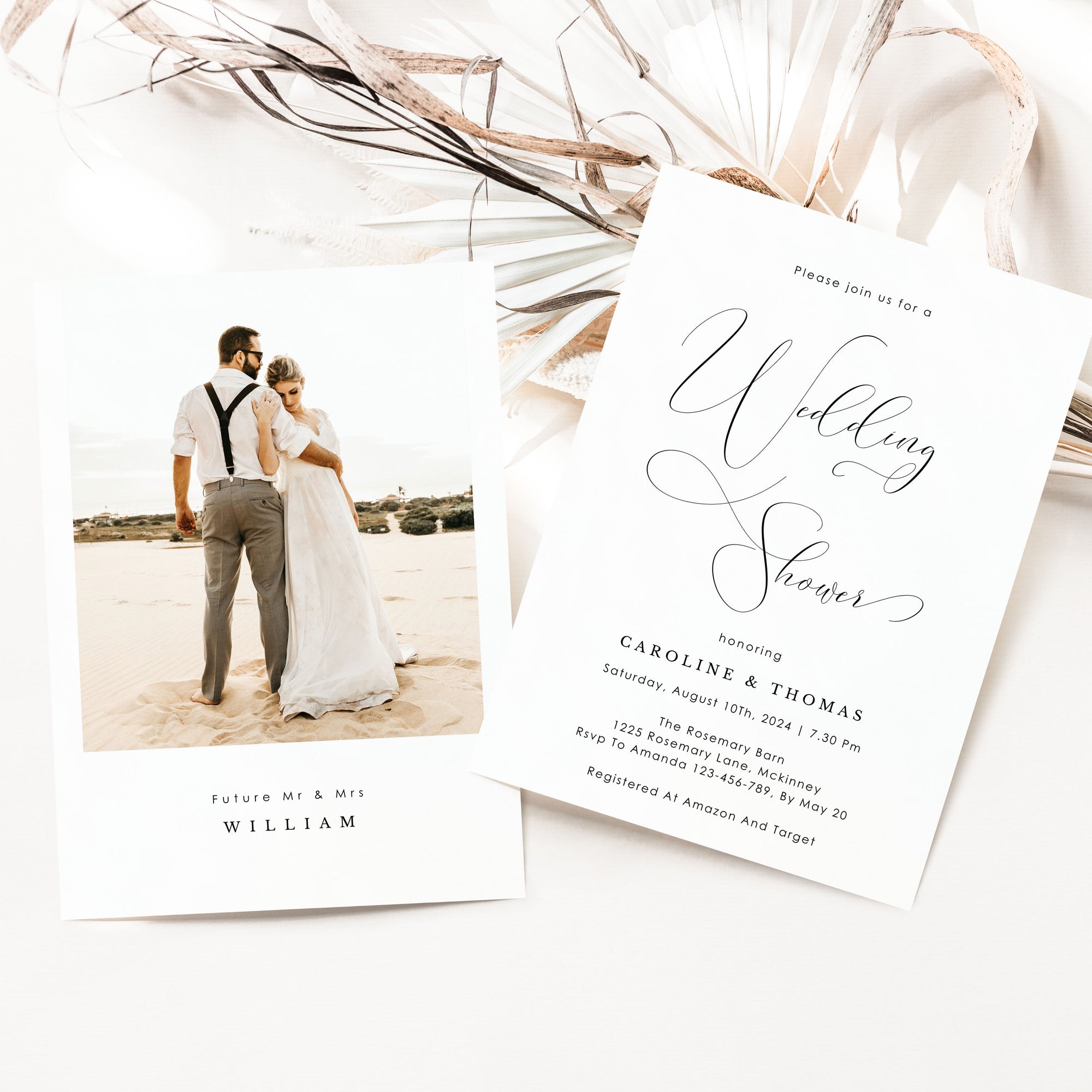 ELLA Couples Bridal Shower Invitation Template