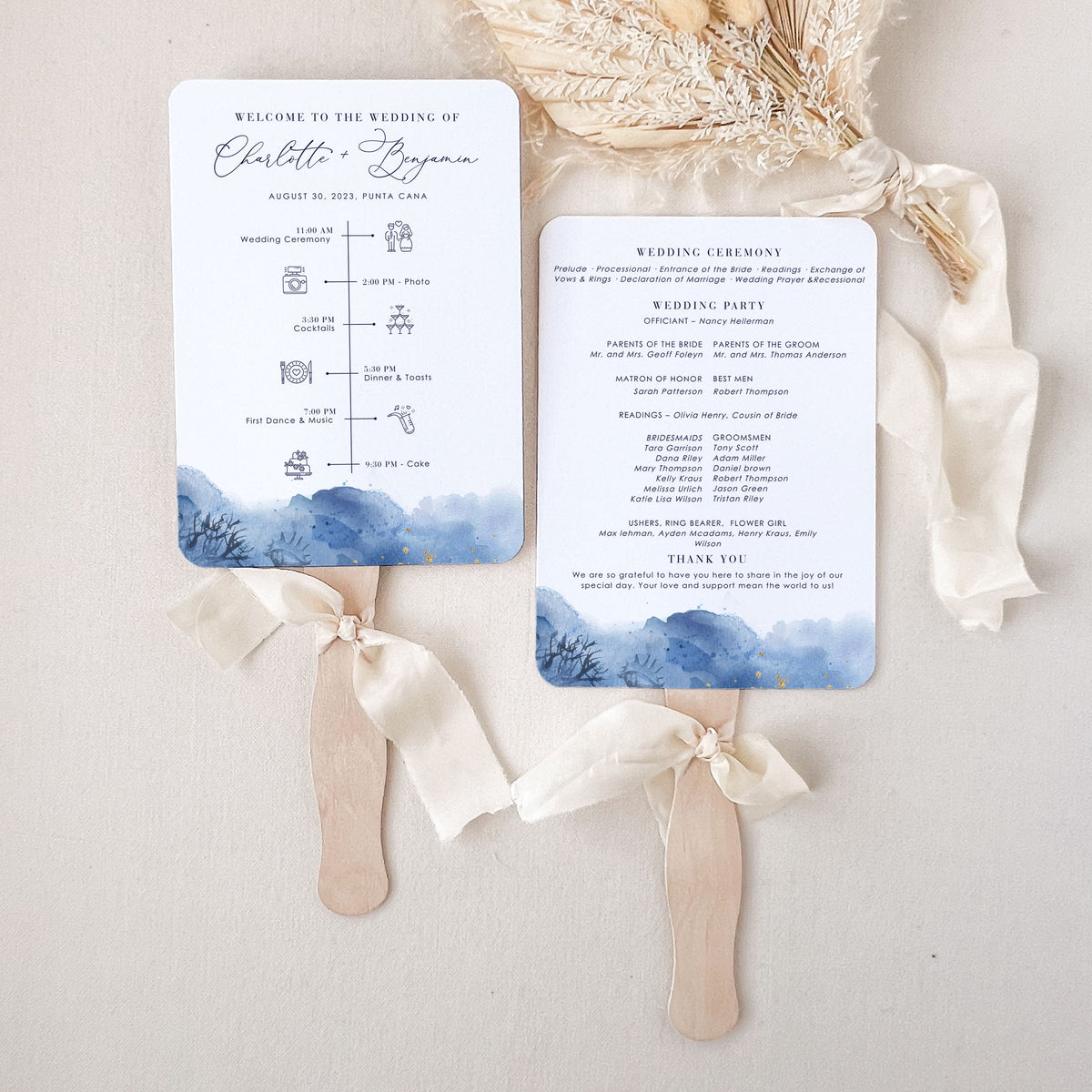 Wedding Program Ribbon Diy wedding programs with ribbon | Honestweddingadvice.com
