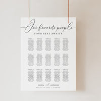 ELLA Wedding Seating Chart Template