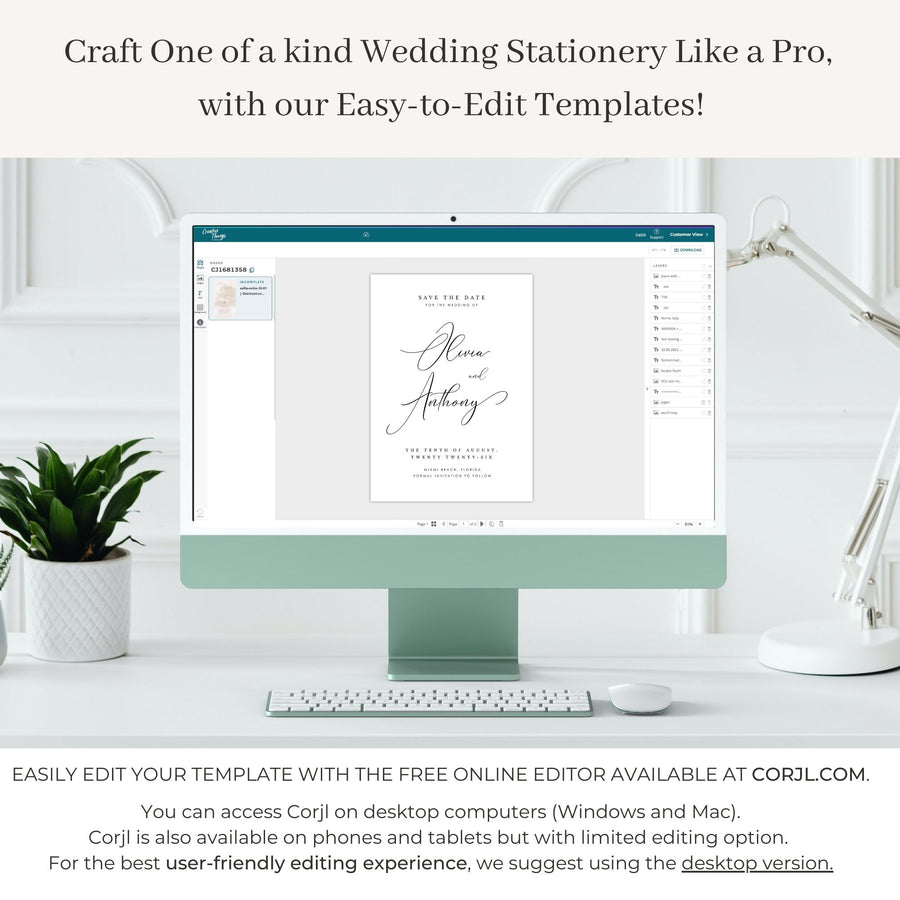 ELLA Printable Wedding Stationery Bundle