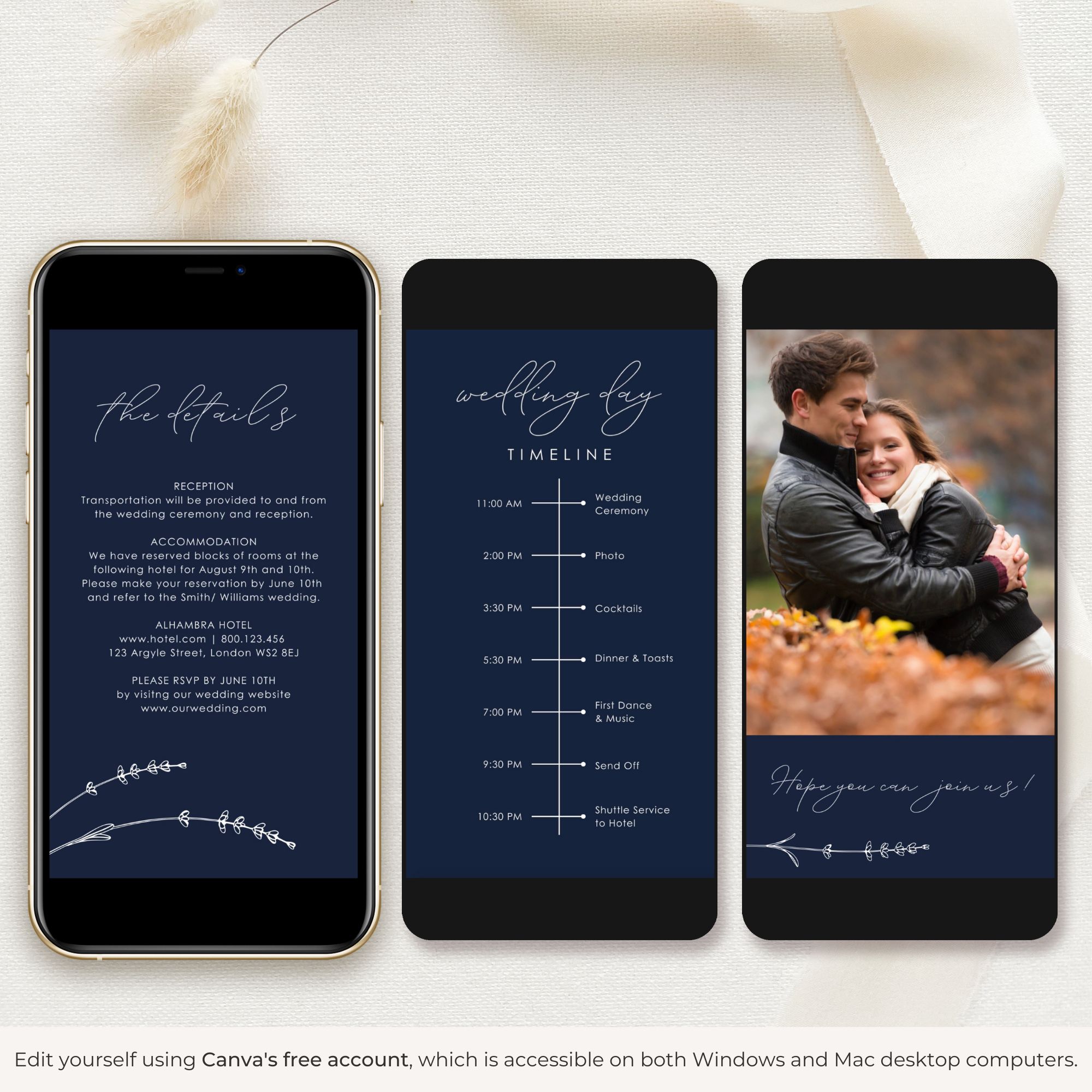 ROSA Minimal Wedding Invitation Video Template