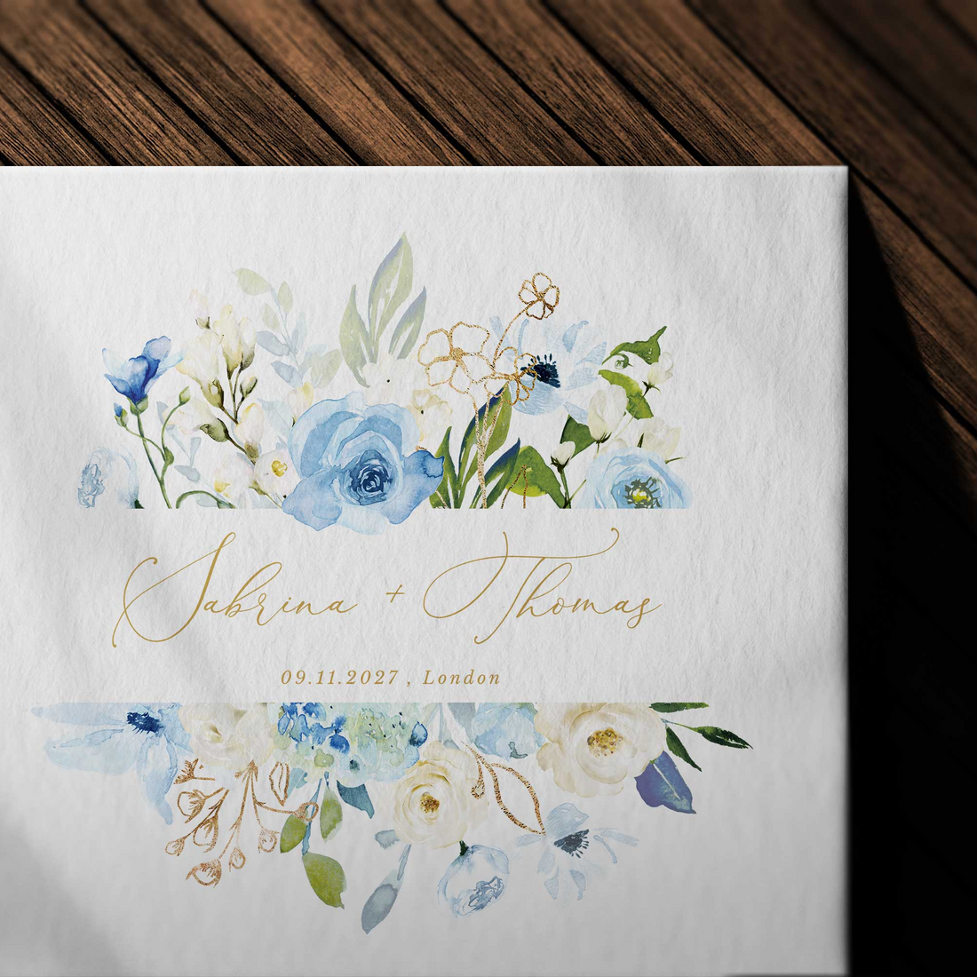 AZZURRA Floral Wedding Logo Template