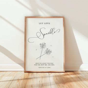 ELLA Sparkler Send Off Sign Printable