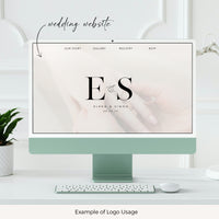 ELENA Minimalist Wedding Logo Design