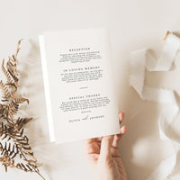 ELLA Wedding Program Template