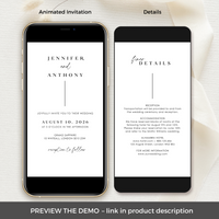Online Animated Wedding Invitation with Rsvp - Choose Any Design