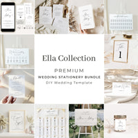 ELLA Printable Wedding Stationery Bundle