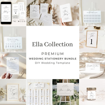 ELLA Printable Wedding Stationery Bundle