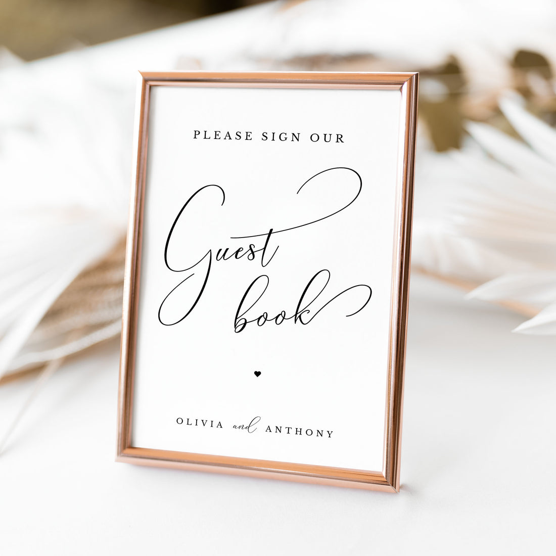 ELLA Printable Sign for Wedding Guest Book