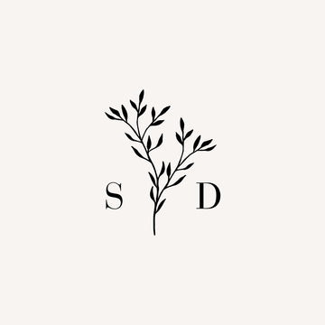 SERENA Wedding Logo with Initials