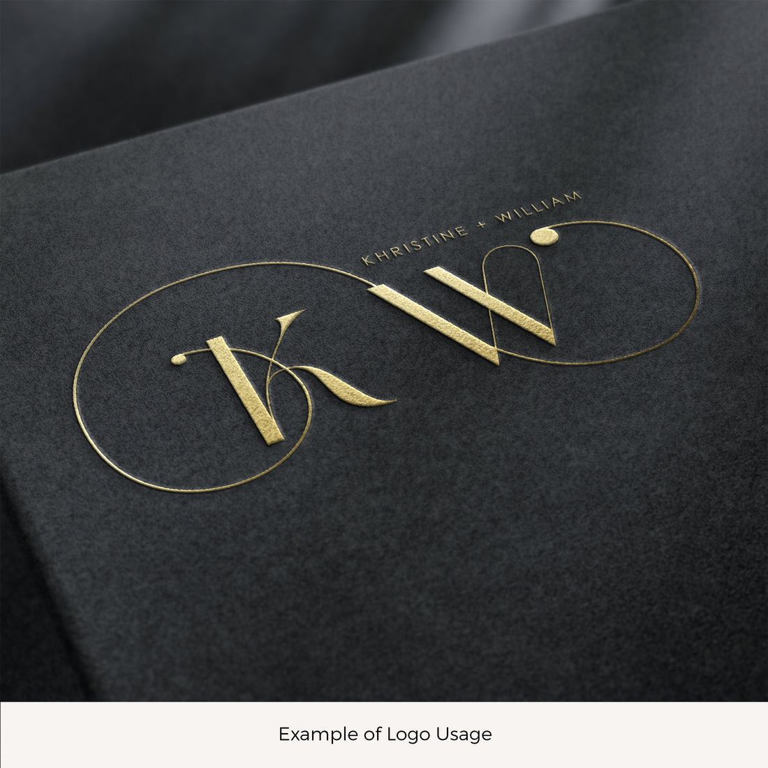 KHRISTINE Wedding Monogram Logo