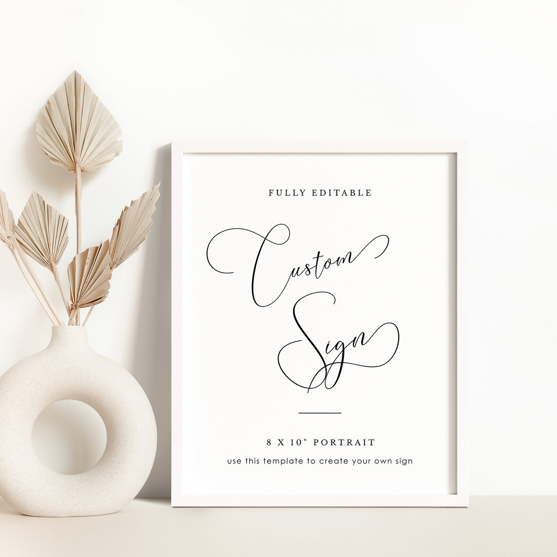 ELLA Small Wedding Sign Template