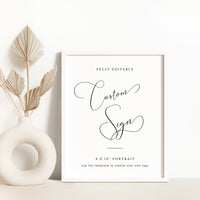 ELLA Small Wedding Sign Template