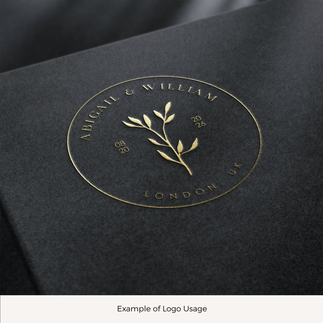 a black book with a gold logo on it