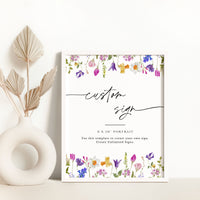 CHLOÉ Floral Small Wedding Sign Template