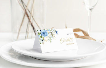 AZZURRA Place Cards Template