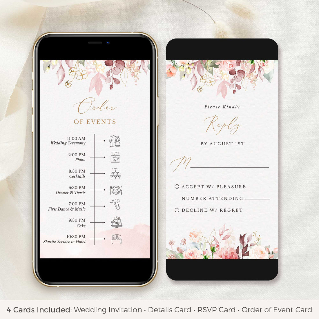 Fiorella | Romantic Electronic Wedding Invitation