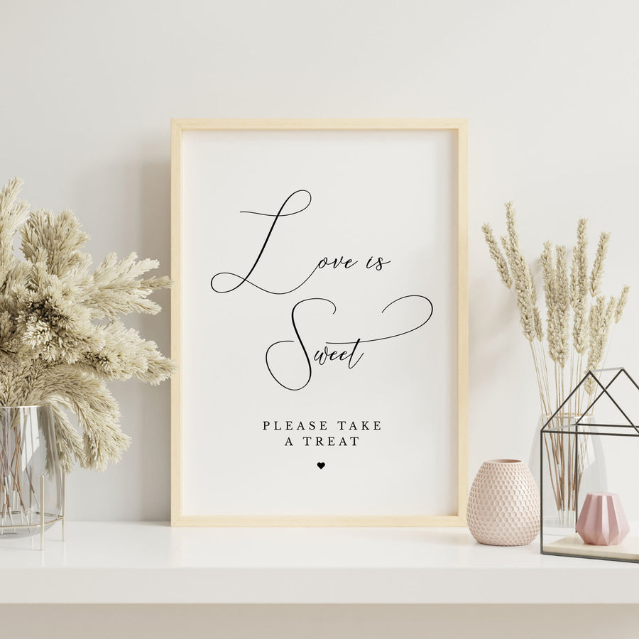 ELLA Wedding Favour Sign Template