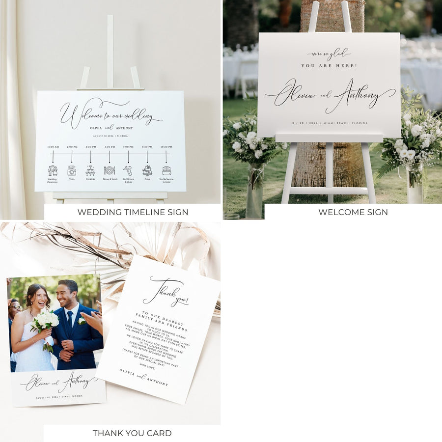 ELLA Printable Wedding Stationery Bundle