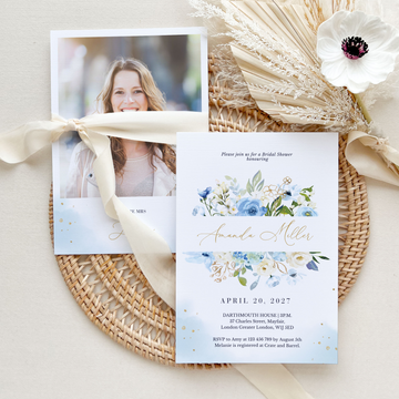 AZZURRA Bridal Shower Invitation Template