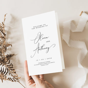 ELLA Wedding Program Template