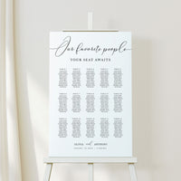 ELLA Wedding Seating Chart Template