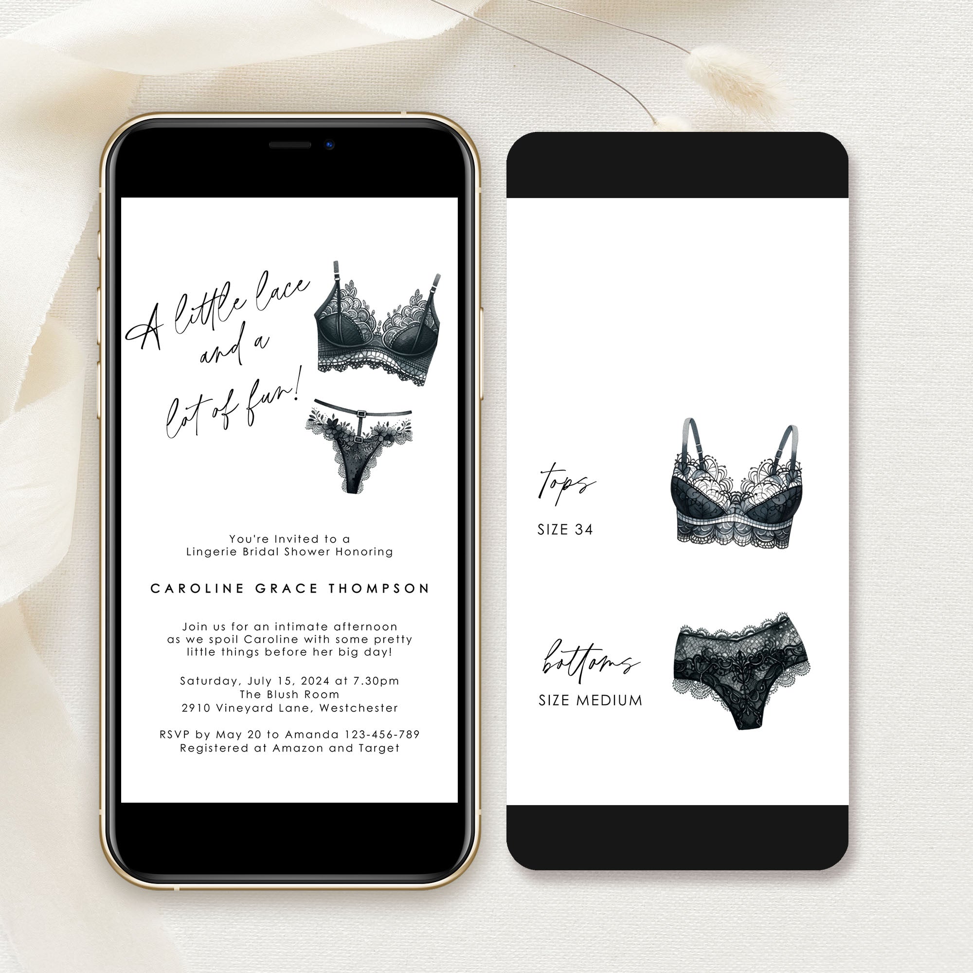 Lingerie Shower Invitation Evite
