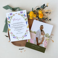 CHLOÉ Floral Wedding Thank You Card Printable