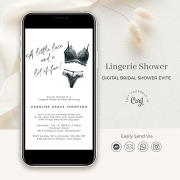 Lingerie Shower Invitation Evite
