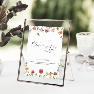 APRIL Small Wedding Sign Template