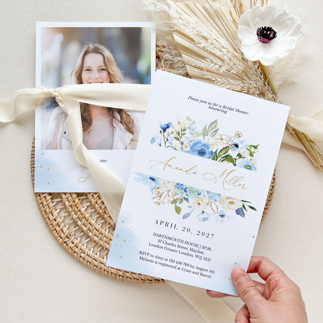 AZZURRA Bridal Shower Invitation Template