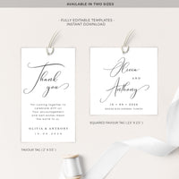 ELLA Printable Wedding Favour Tags