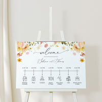 JUNE Wedding Order of Event Sign Printable